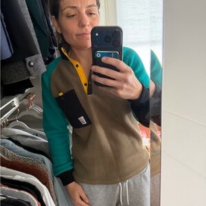 Topo Designs Women's Multicolor Crew Neck Sweater